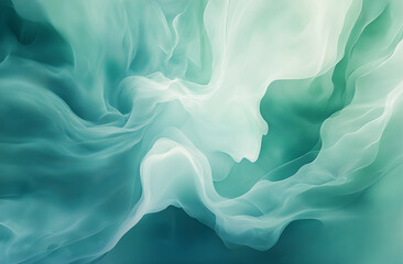 Obraz premium abstract watercolor background, light blue watercolor, green watercolor, soft gradient, pastel color palette, high-resolution vector, artistic background, professional design, watercolor texture, digi