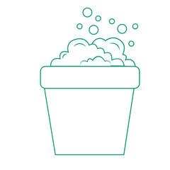 outline cute icon laundry illustration