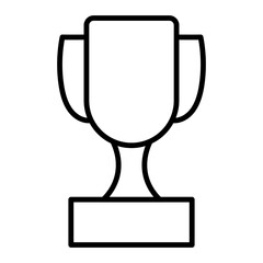 Award trophy in the form of a glass with a square handle