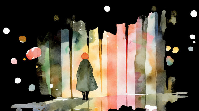 Serial killer, A mysterious figure in a long trench coat walking, captured in high fidelity, suitable for creative projects or stock imagery.