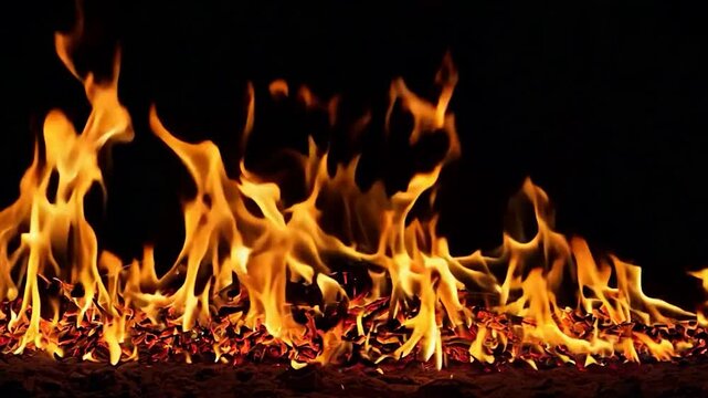 Fire burning effect , background video.