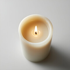 three burning candles