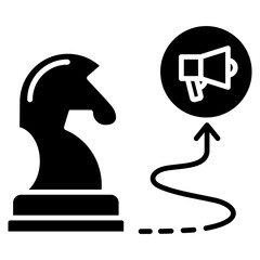 Marketing Strategy Glyph Icon