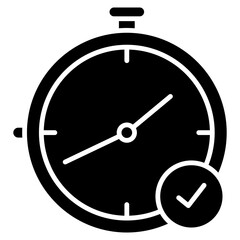 Clock Glyph Icon