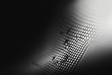 Abstract grayscale dots, light gradient, digital display