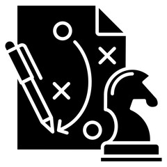 Strategy Glyph Icon
