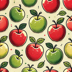 All Apples Print Design in Vector