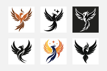 A beautiful flying bird 