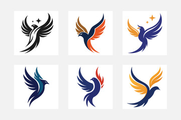 A beautiful flying bird 