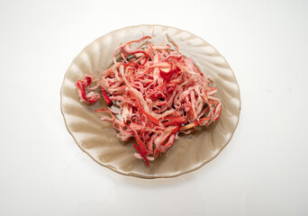 Chips Squid with pepper, squid edible for beer snack.