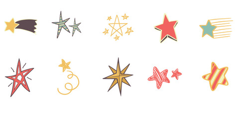 Star Doodle Element Set