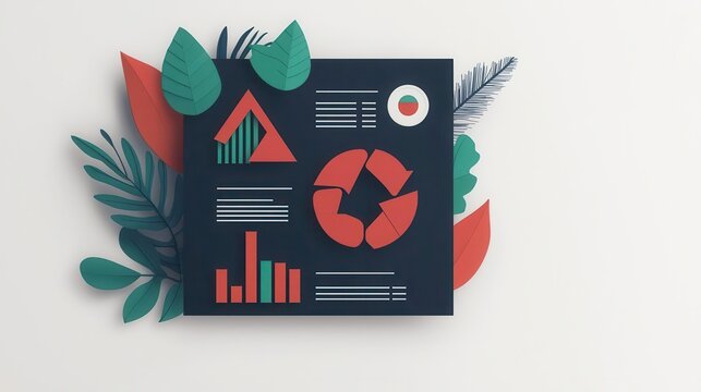 Circular economy dashboard visualizing waste reduction and resource efficiency in real time