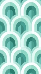 Abstract teal repeating pattern, geometric shapes, seamless background, digital art, wallpaper design
