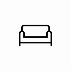 large sofa icon sign vector