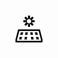 solar panel energy icon sign vector