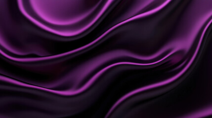 Obraz premium Satin fabric with dark amethyst color and smooth flowing texture
