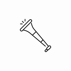 handheld trumpet icon sign vector