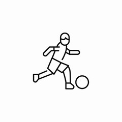 player running icon sign vector