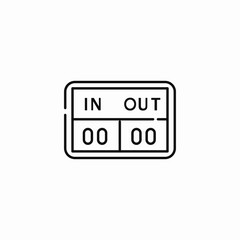 player substitute icon sign vector