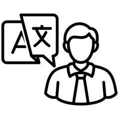 Obraz premium Translator Icon