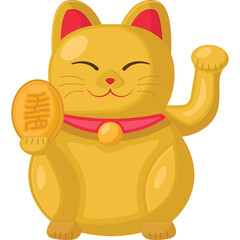 Chinese New Year Ornaments, maneki neko fortune cat