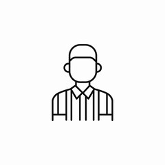 referee person icon sign vector