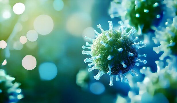 The zoon in of the virus