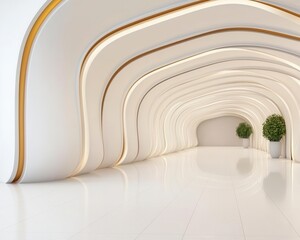 Obraz premium Futuristic zeroenergy shopping malls with kinetic flooring and renewable power