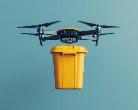 Autonomous waste collection drones optimizing smart city sanitation and recycling