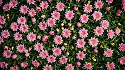 Naklejka premium Valentine's Day composition. mothers day, womens day concept. AI generated image, ai