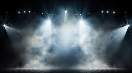 Spotlight Background. White Smoke adds Drama and Depth to this Stage Spotlight Background, Perfect for Disco & Nightlife Decoration
