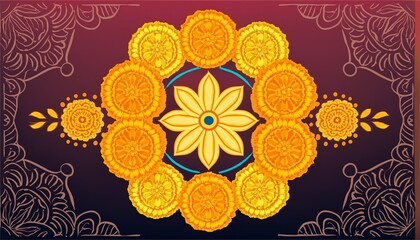 Fototapeta premium vector illustration of a flower