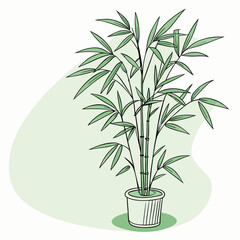 vector illustration of bamboo