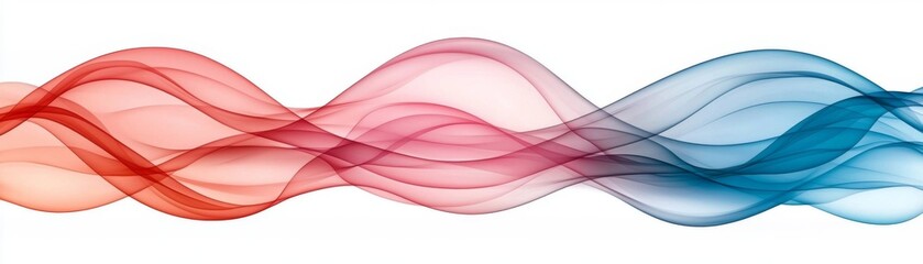 A colorful wave pattern representing fluid motion, blending shades of red and blue, creating a dynamic and vibrant visual effect.