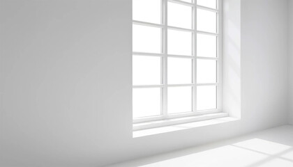 Fototapeta premium empty white indoor room
