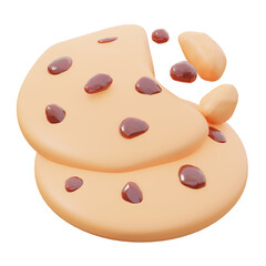 3d cute cake illustration