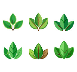 Nature Leaf vector icon design