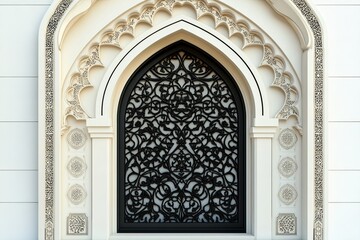 Obraz premium Ornate Archway With Intricate Black Metalwork Detailing
