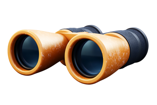 3d telescope icon isolated on transparent background. high resolution PNG file