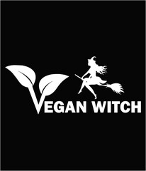 Obraz premium Vegan Witch printable cut file.