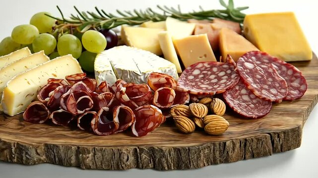 1_Charcuterie Board with Gourmet Cheeses and Cured Meats