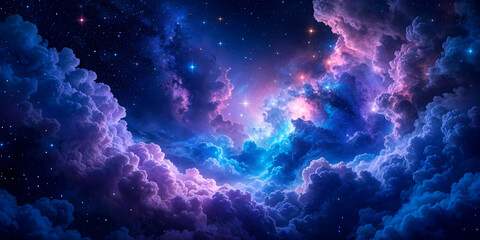 Obraz premium visualization of space fantasy sky 