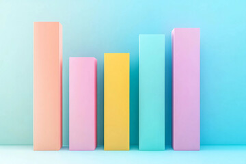 Abstract financial visualization chart generated with AI