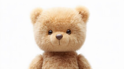 Obraz premium A plush teddy bear, clean white background, transparent isolate