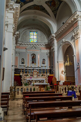 Obraz premium Pesche, Molise. Church of San Michele Arcangelo