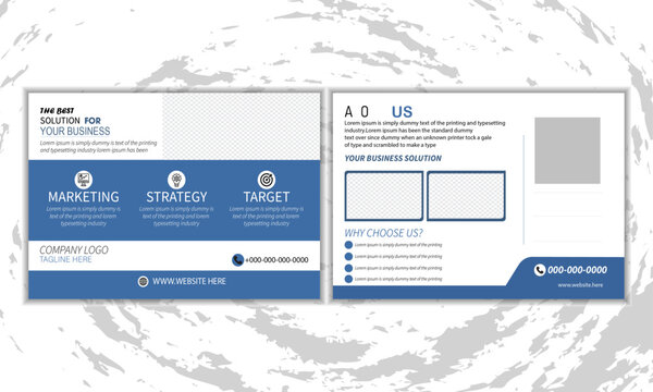 Creative corporate business Modern postcard