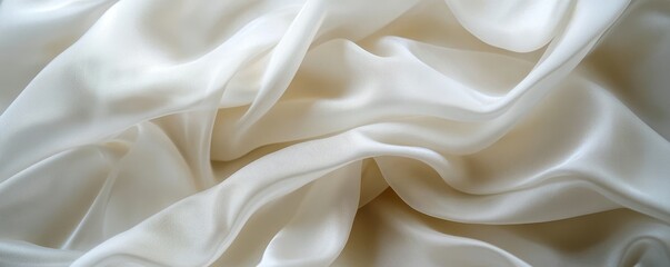 Fototapeta premium Creamy Silk Drape Texture