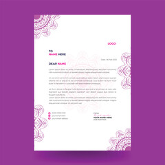 Fototapeta premium Modern creative cleanLetterhead Design Template by Mandala