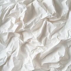 Obraz premium Crumpled White Paper Texture Background (9)