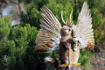Wolpertinger/Raurackel - ein Sagenwesen aus Bayern und Österreich